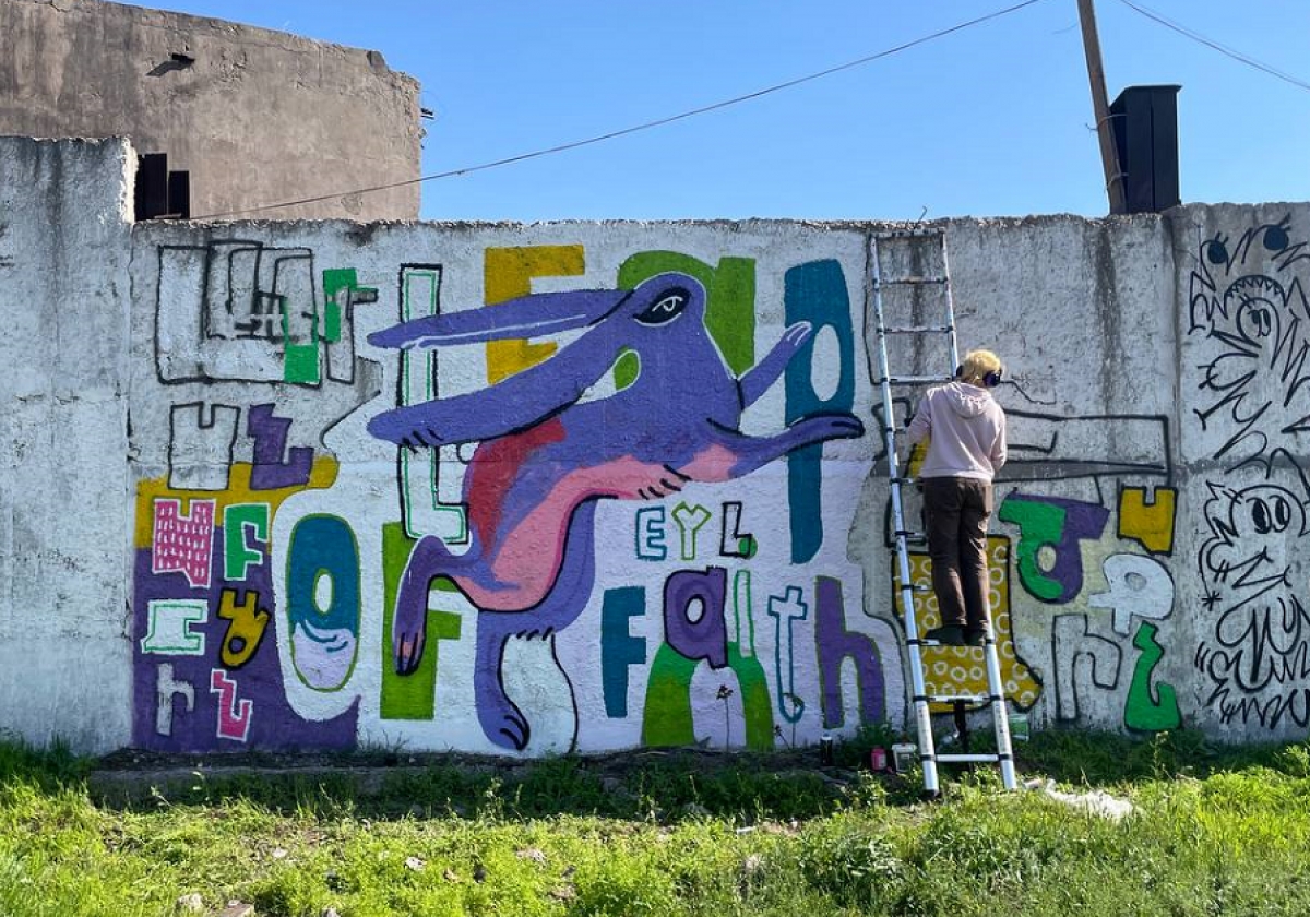 Երևանի առաջին օրինական գրաֆիտի-պատը